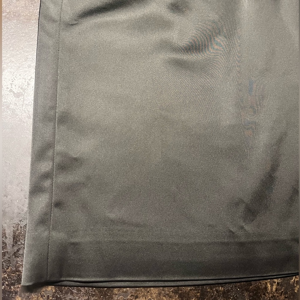 White House Black Market Heavy Lined Black Satin Skirt, 6 - Picture 10 of 14